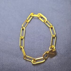 Eklexic Elegant Plating 14 K Gold Link Bracelet by